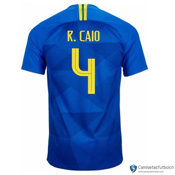 Camiseta Seleccion Brasil Segunda equipo R.Caio 2018 Azul